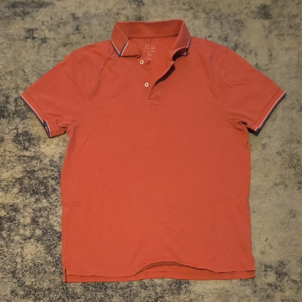 J. Crew Men's Red Polo Shirt